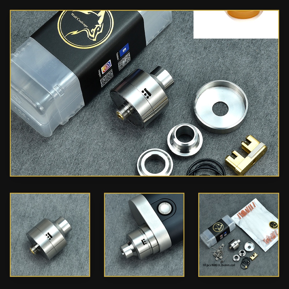 Vape Accessory - Wolfcoolvape Nisshoku RDA Atomizer for MTL
