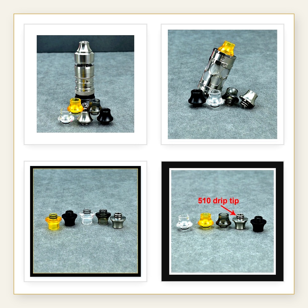 Resin Drip Tip for Taifun GT5, - đánh giá và giá Drip Tip Resin