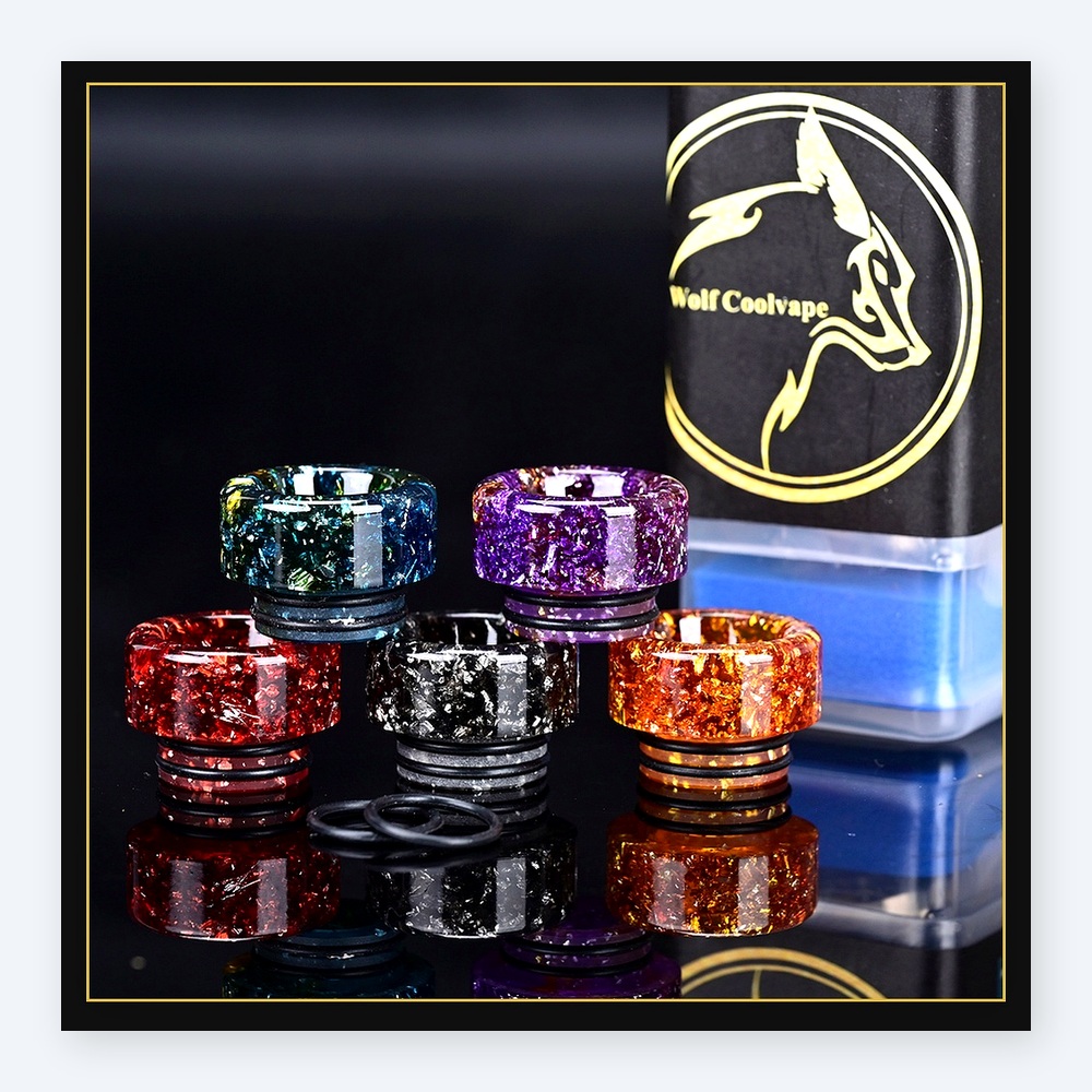 5pcs Wolfcoolvape 810 Drip Tip - đánh giá và giá Drip Tip Resin