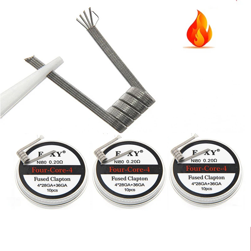 10pcs/box Ni80 Prebuilt Coil 2 - đánh giá và giá Vape Accessory