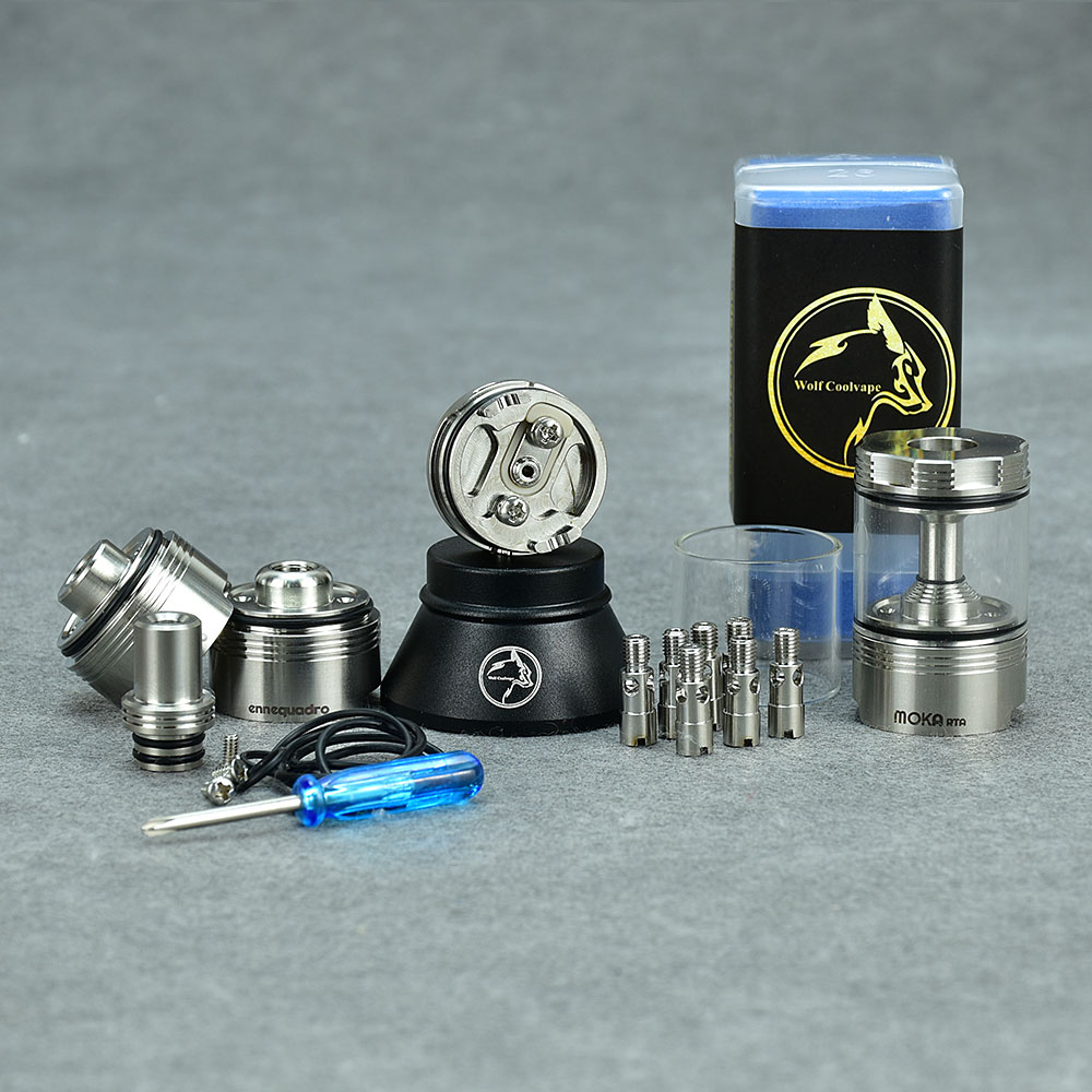 Wolfcoolvape Moka mtl RTA Rebu - đánh giá và giá Vaping Air