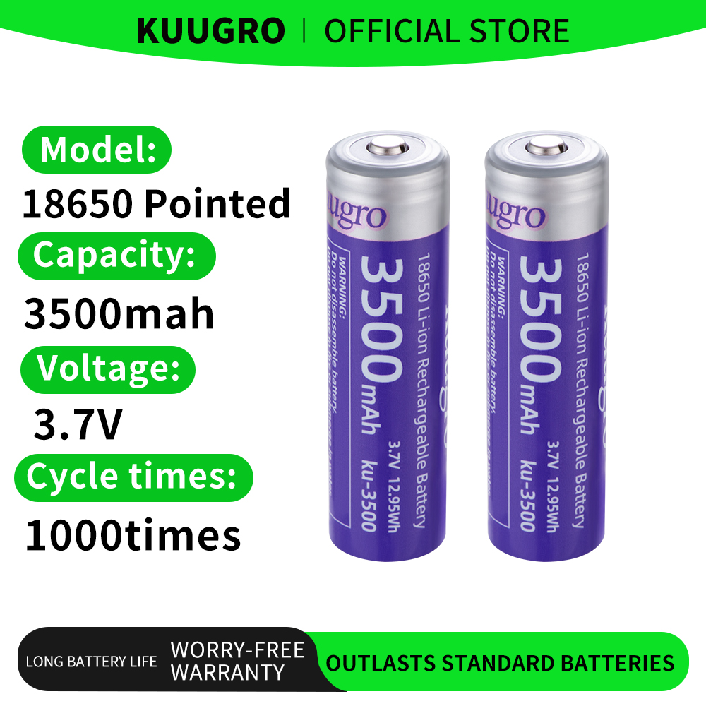 Kuugro Ku-3500 18650 Battery 3 - đánh giá và giá Vape Battery 18650
